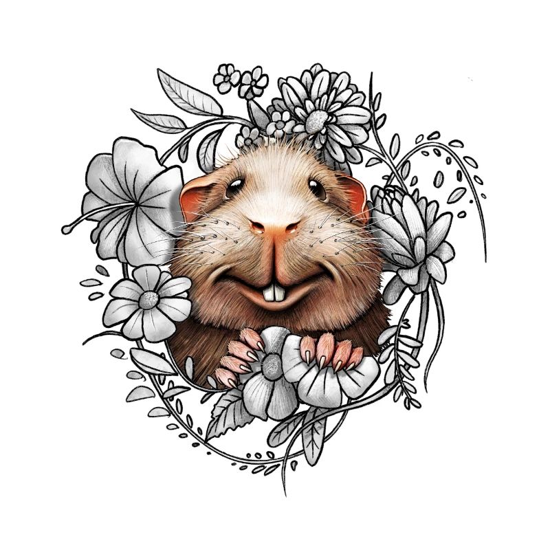 Cobayes et fleurs