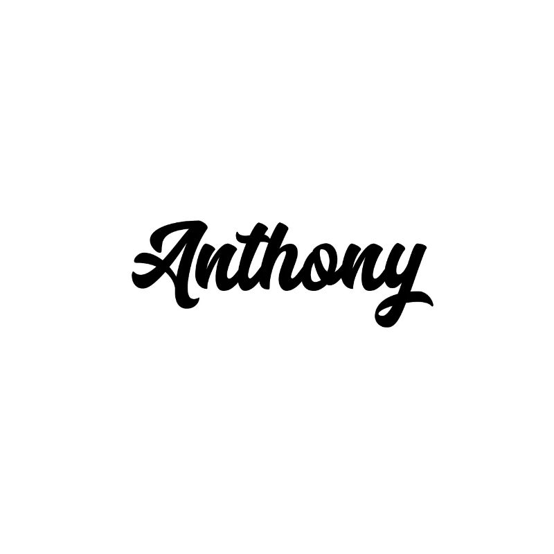 Anthony Custom Text Nom d’anniversaire