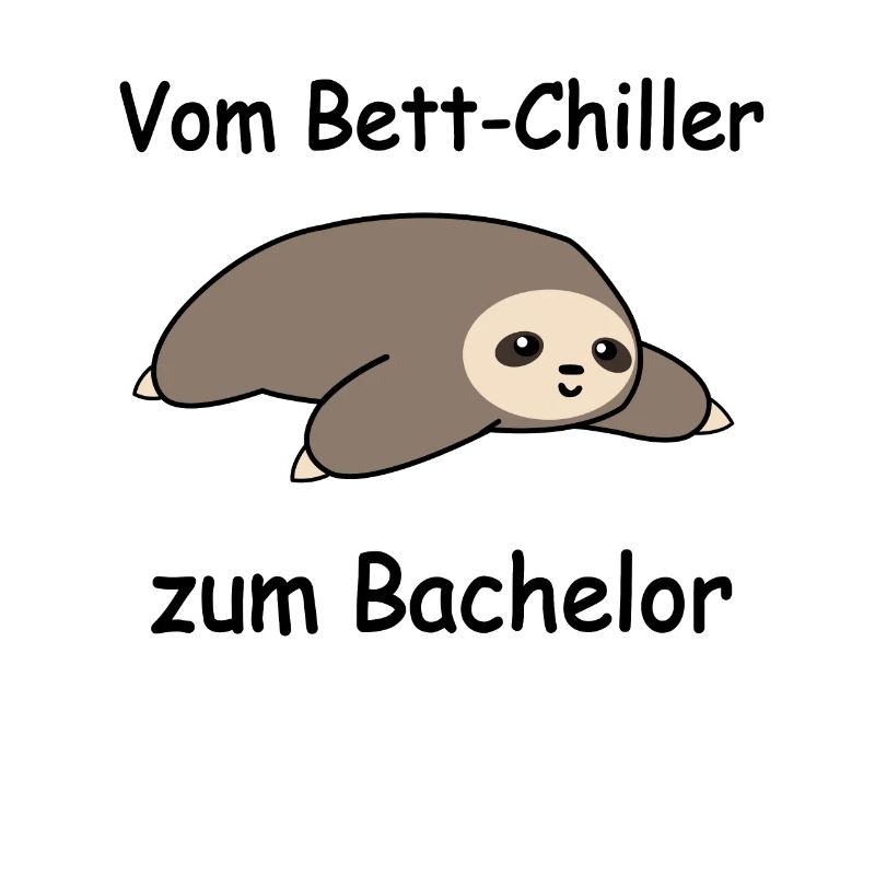 Uni Bachelor Abschluss Studenten Faultier Geschenk