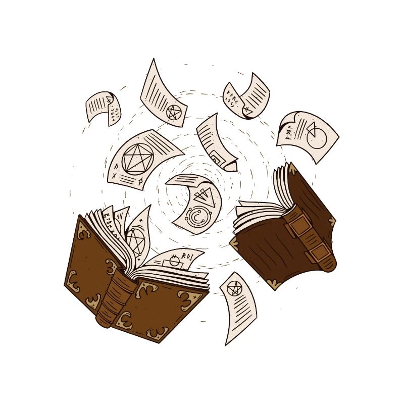 Spell Book to Read and RPG Game