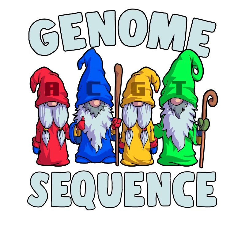 Genome Sequence Funny Gnome Biology Science Pun