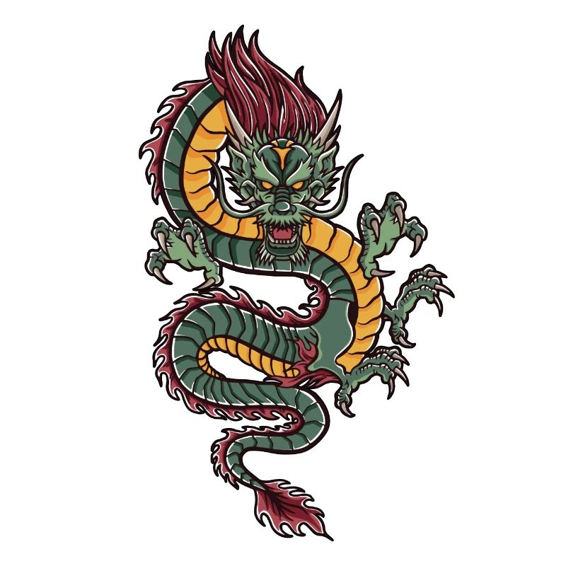 mit chinesischen Drachen chinesischem Drache