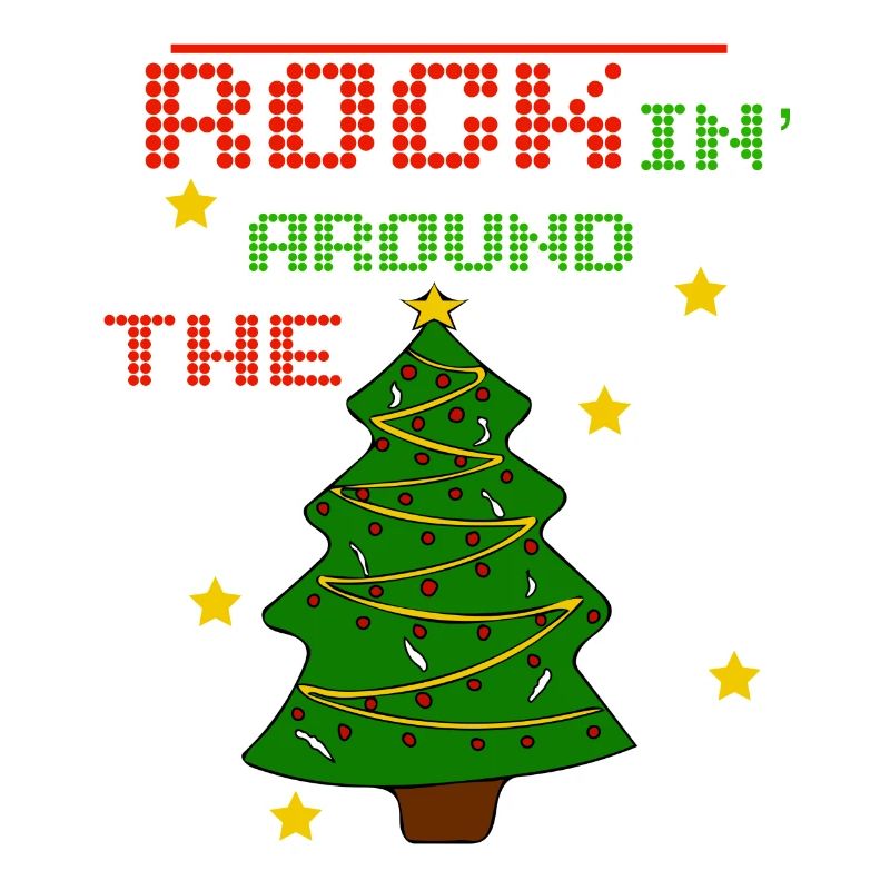 Rockin rund um den Weihnachtsbaum