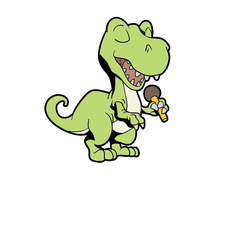 Singender Dino mit Mikrofon - TREX