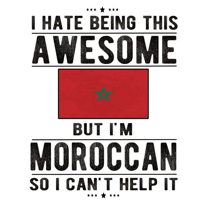 Moroccan Morocco Flag Moroccan origin