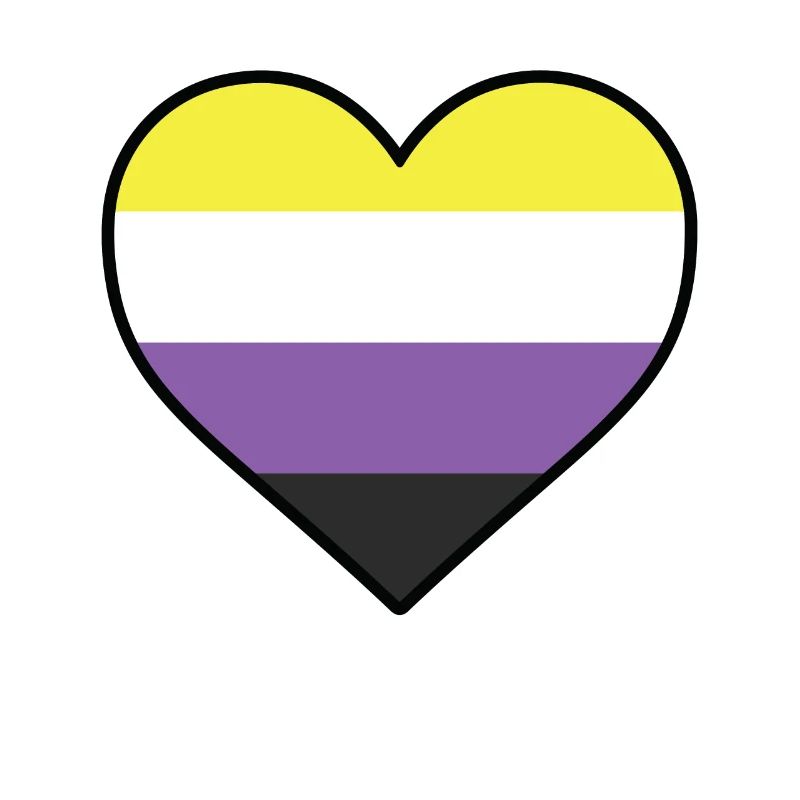 LGBT Heart - LGBTQIA Non Binary