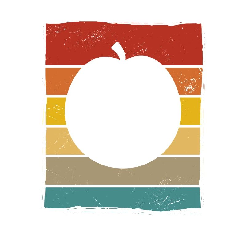 Apricot Fruit Lover Retro Veggie Diet Idée cadeau