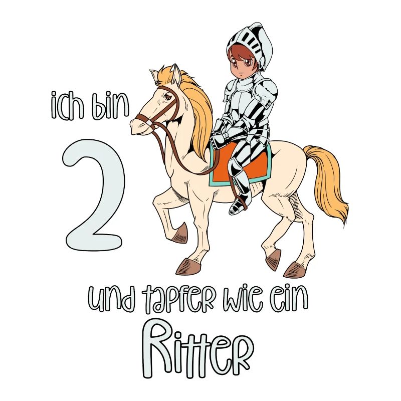 Geburtstagsshirt Ritter - 2 Geburtstag Junge
