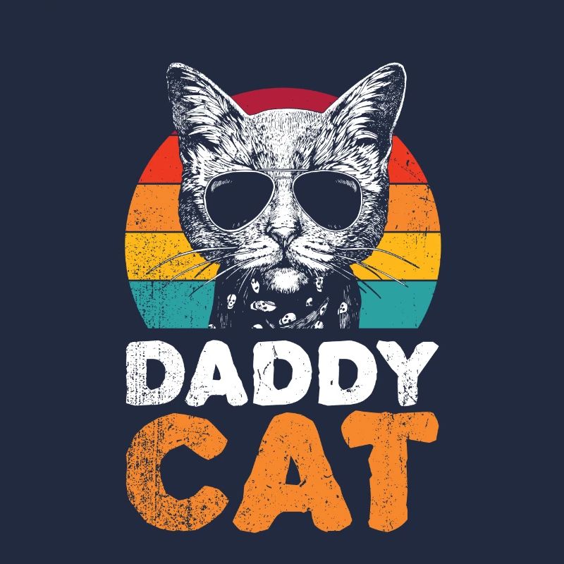 Drôle de cat daddy design pour tous les papas de chat