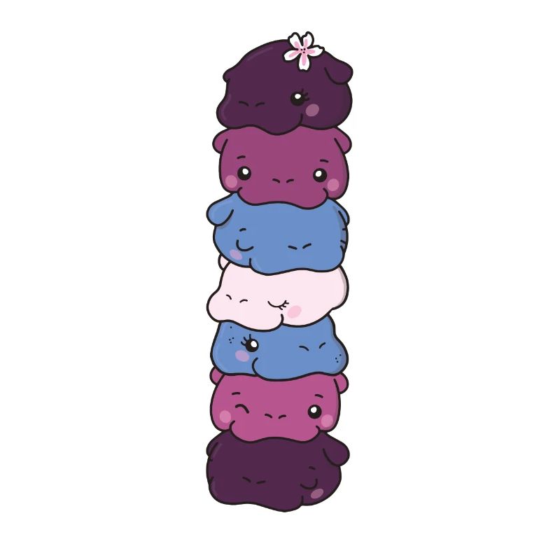Drapeau non conforme Pride LGBTQ hippopotame doux