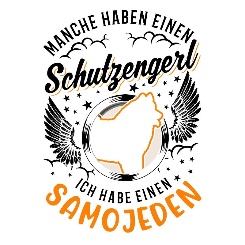 Samojede Schutzengel Schlittenhund Samojeden