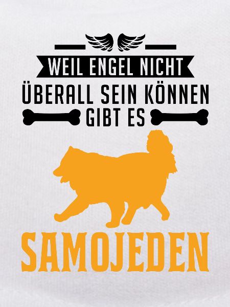 Samojede Engel Schlittenhund Samojeden