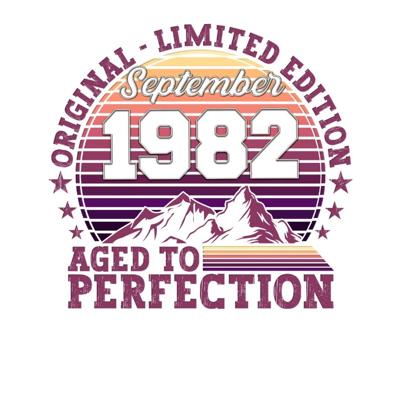 Original Septembre 1982 40th Birthday Gift