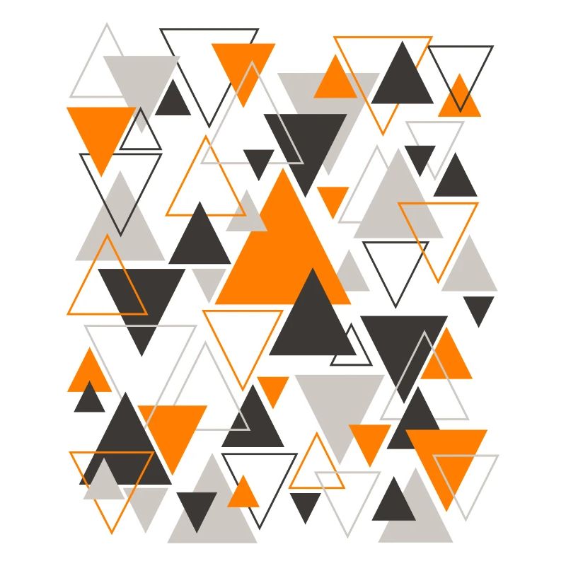 Triangle Pattern Design Orange