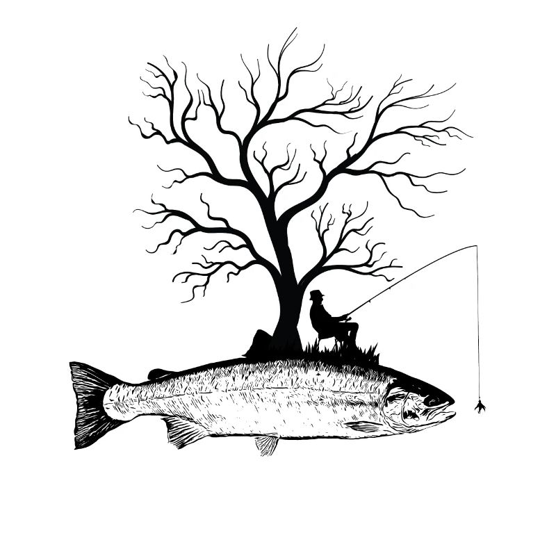 Arbre graphique - Truite de poisson