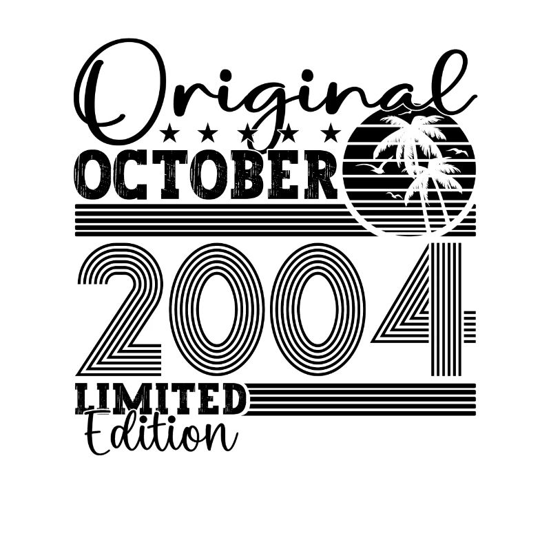 Original Oktober 2004 18. Geburtstag Geschenk Cool