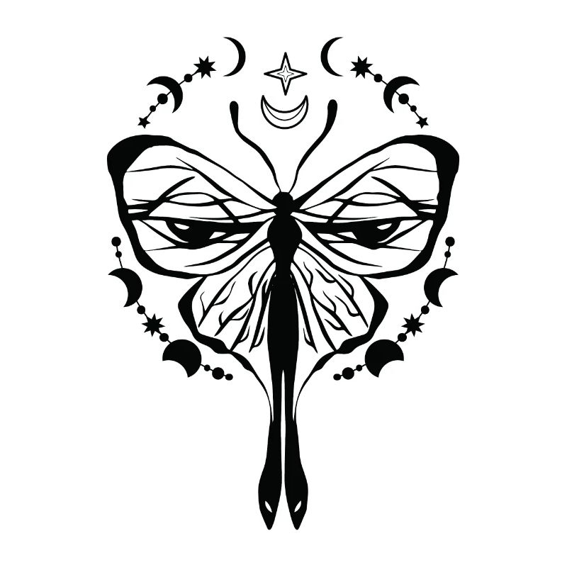 Papillon céleste mystique