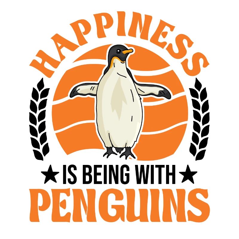 Happiness is being with Penguins Pinguin