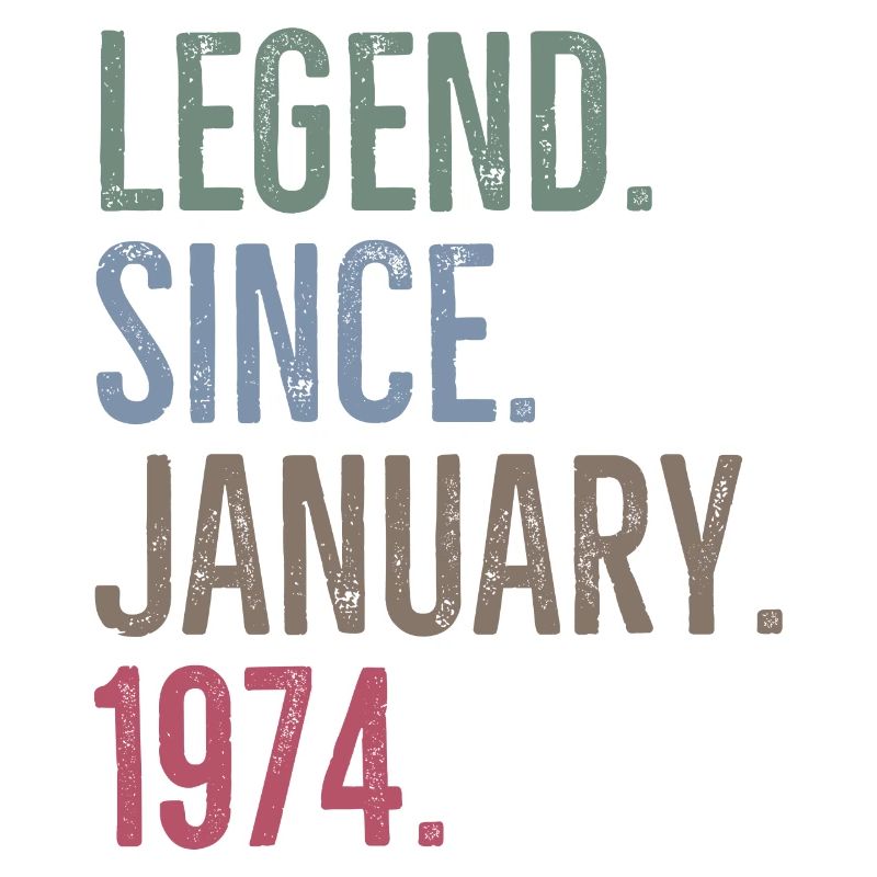 Legende seit Januar 1974
