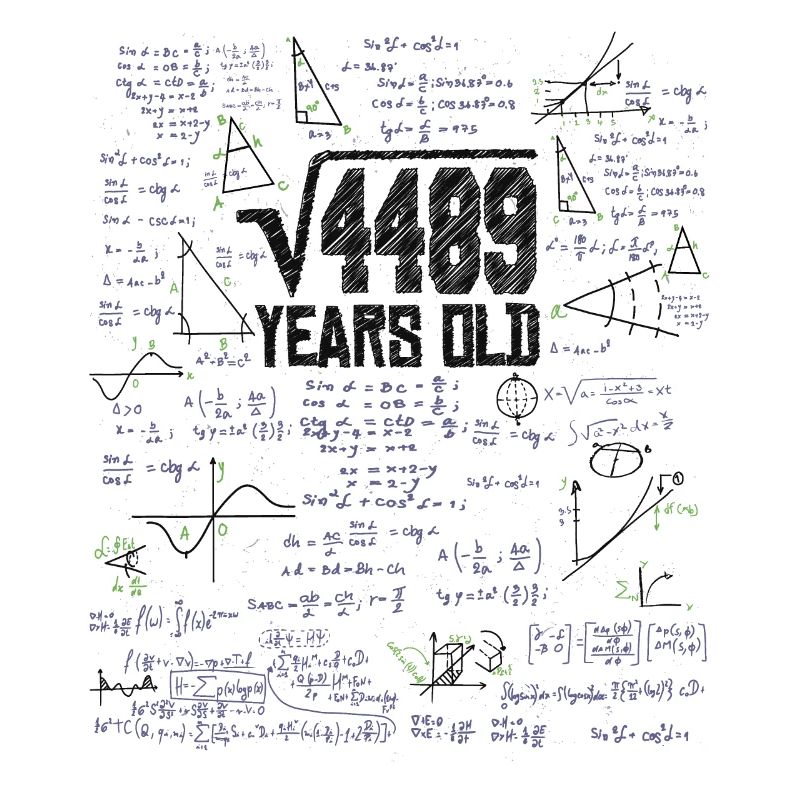 Square Root of 4489 Math Nerd 67th Birthday