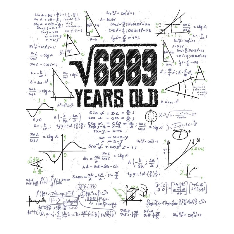 Racine carrée de 6889 Math Nerd 83e anniversaire