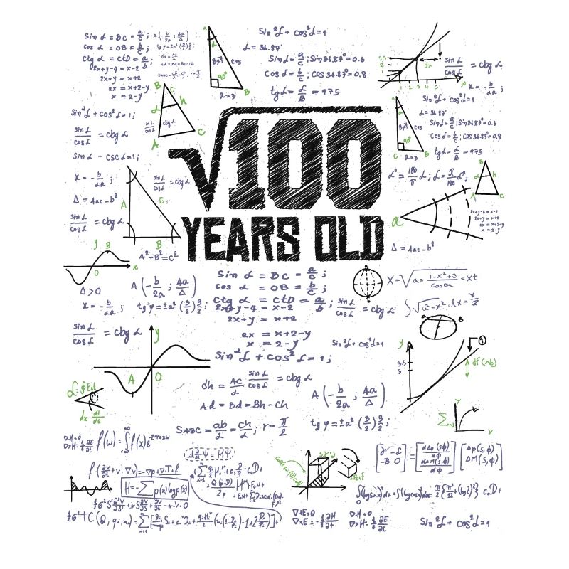 Square root of 100 math nerd 10th birthday