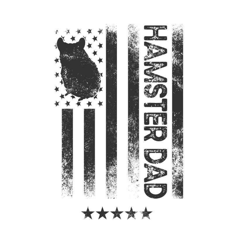 Drapeau américain des États-Unis - Hamster Dad