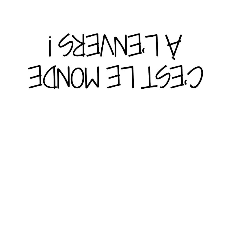 A l'Envers - Citation - Humour - Comique - Fun