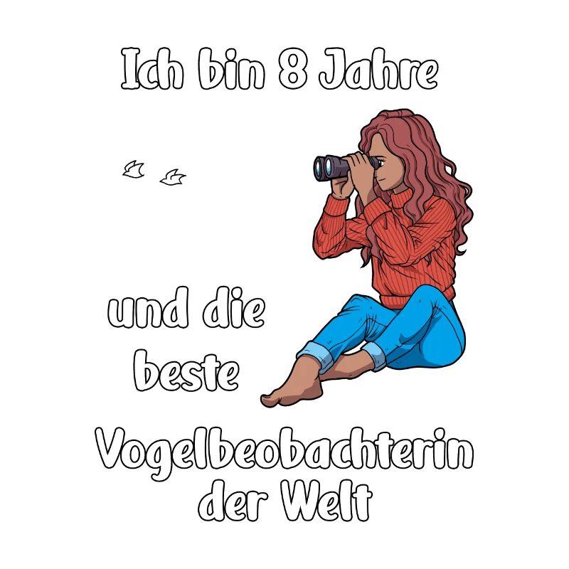 Ich bin 8 - Mädchen Vogelbeobachtung