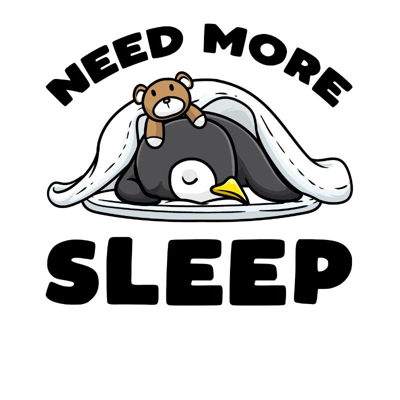 Need more sleep Sleeping Penguin Plush Toy