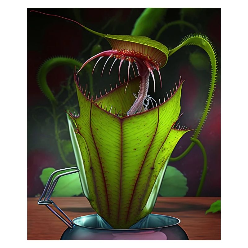 Drôle de pichet graphique Plant Art Cool Nepenthes