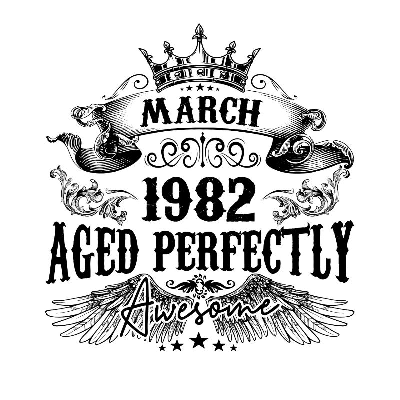1982 | März Aged Perfectly 1982 Geburtstagsgeschenk
