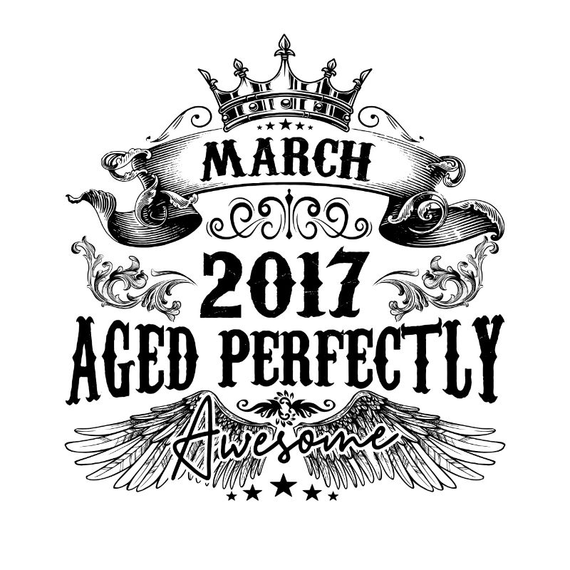 | 2017 März Aged Perfectly 2017 Geburtstagsgeschenk