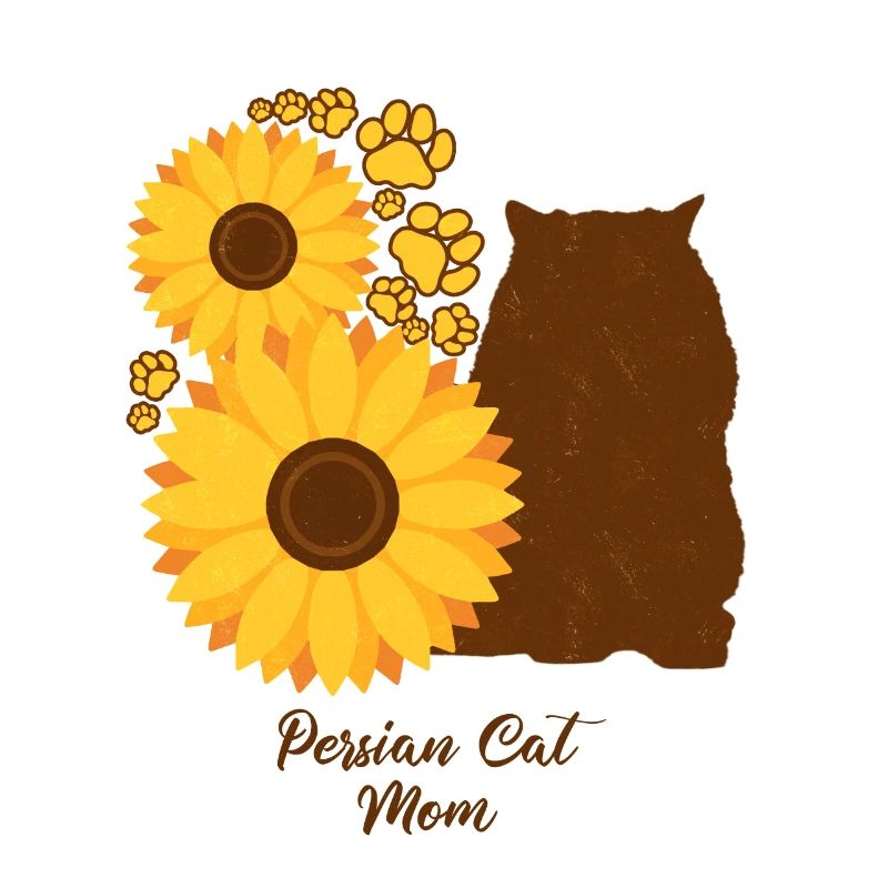 Sonnenblumenmutter - Perserkatze