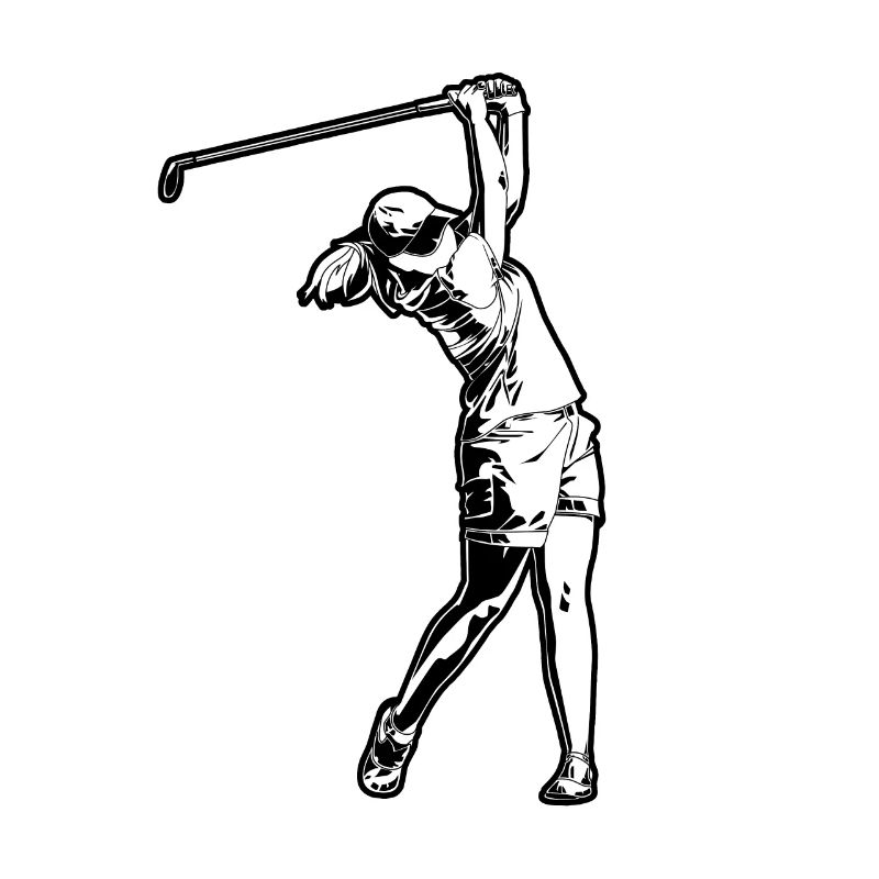 Golfspieler Mädchen