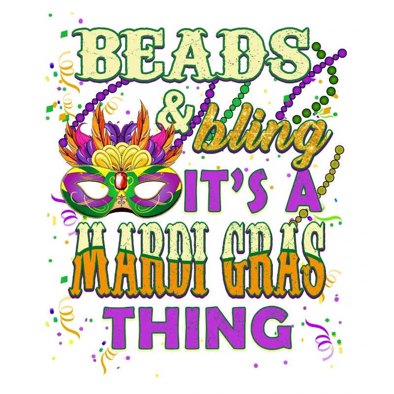 Perles et Bling C’est une chose de Mardi Gras