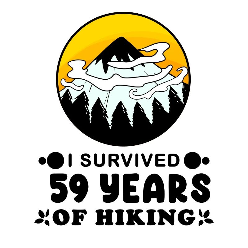 Mountain Wanderer 59th Birthday 59 years old Gift