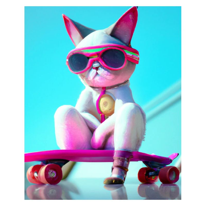 Cool Skateboard Cats