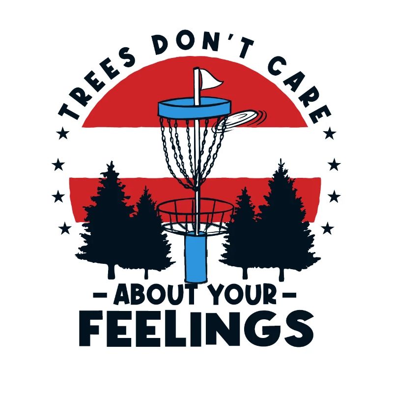 Trees Disc Golf Player