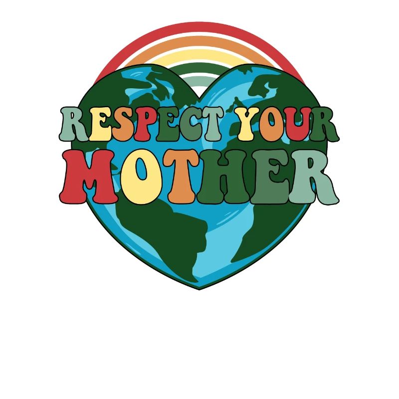 Respektiere deine Mutter Erde Stunde Tag der Erde