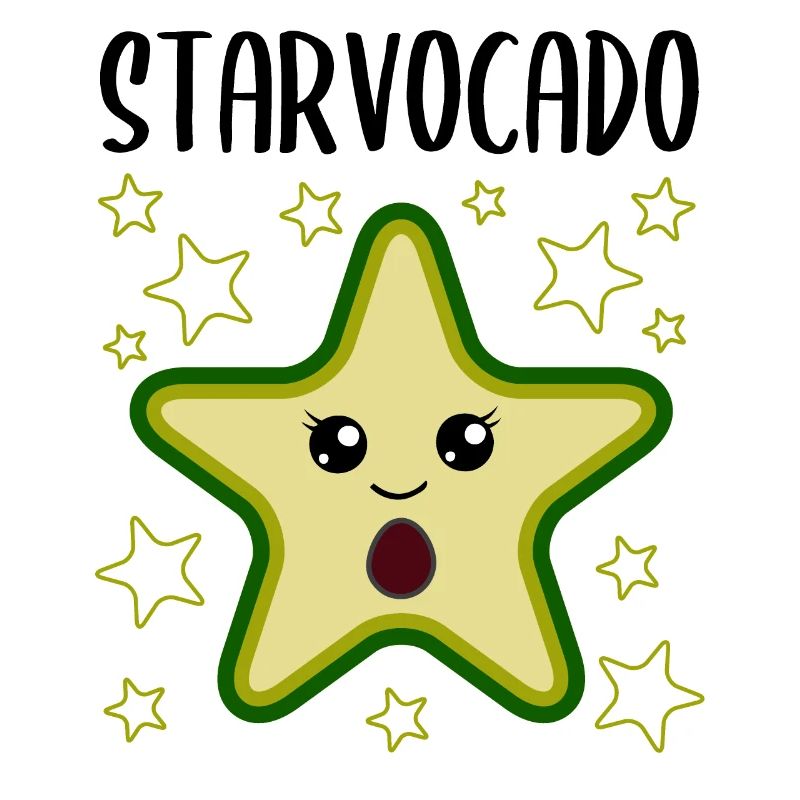 Avocado Star Funny Vegetable Fruit Gift