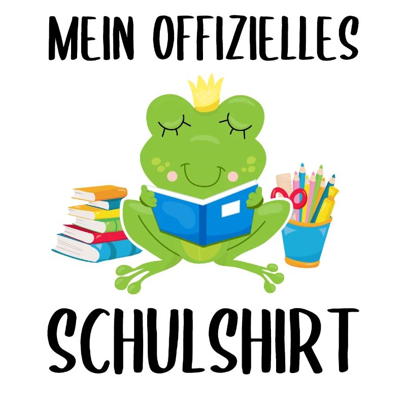 Frosch Schulshirt Schulbeginn Schule Geschenk