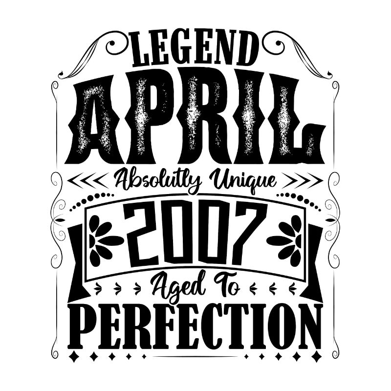 April 2007. Birthday April 2007. Gift 2007.