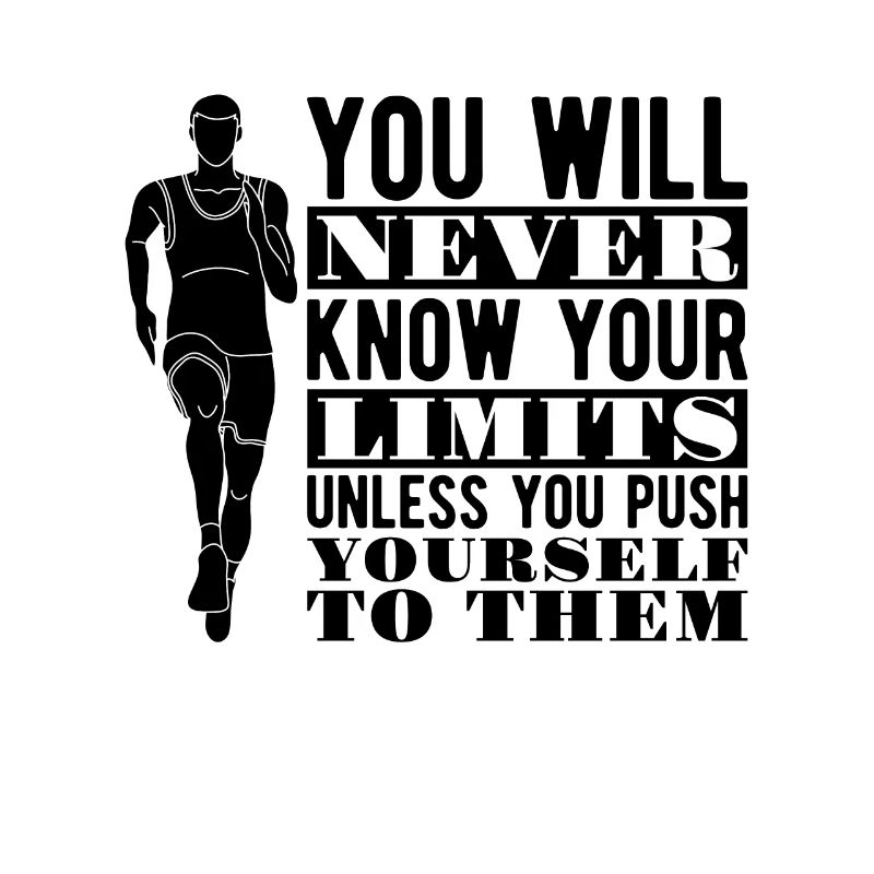 Vous ne connaîtrez jamais vos limites Sprinter athlétique