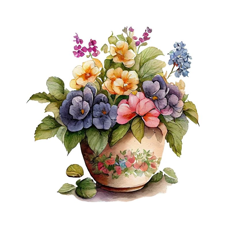 Pot de fleurs vintage
