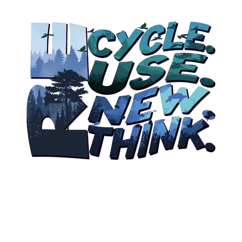 Recyceln, wiederverwenden, erneuern, den Tag der Erde überdenken