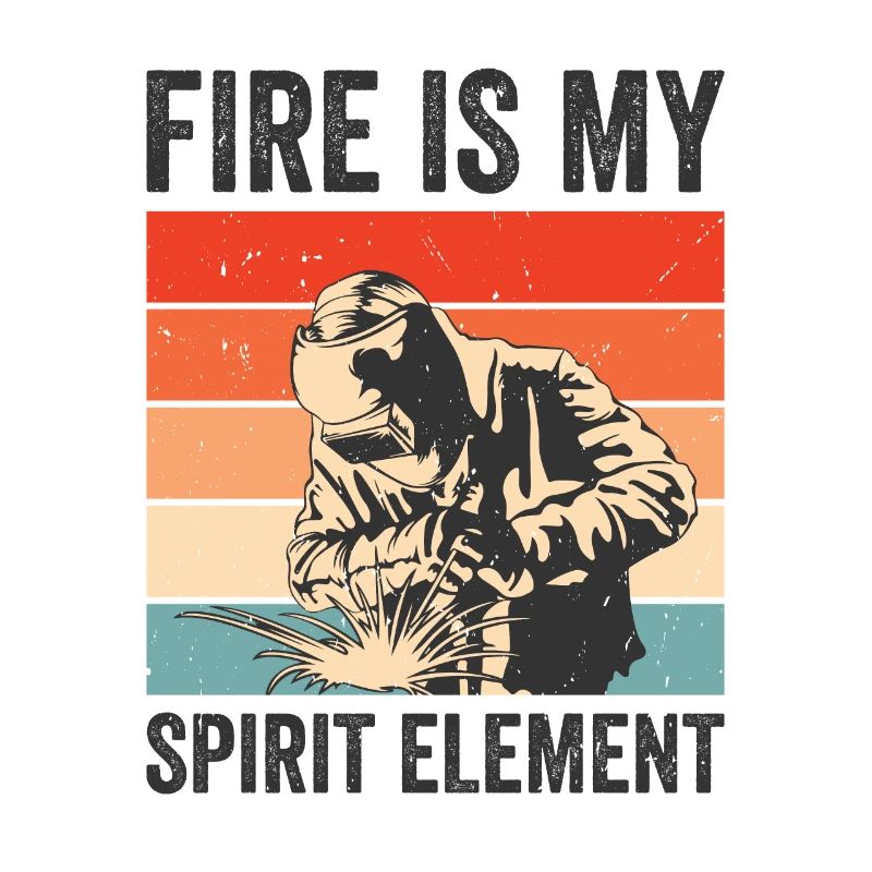 Welding Fire Spirit Element Metalworker Blacksmith