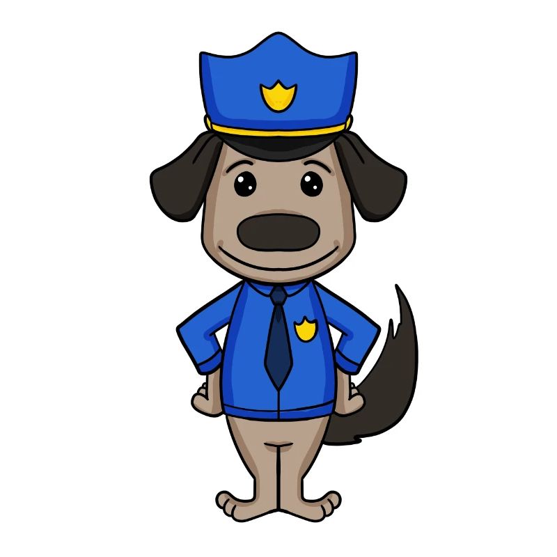 Policier chien policier