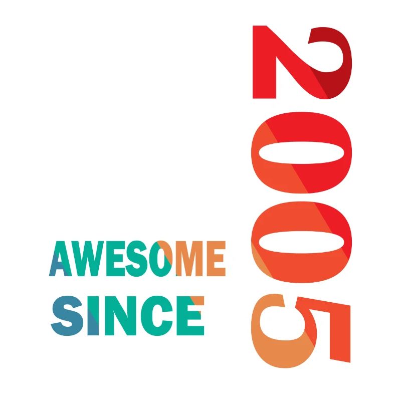 18. Geburtstag Epic Awesome since 2005 retro