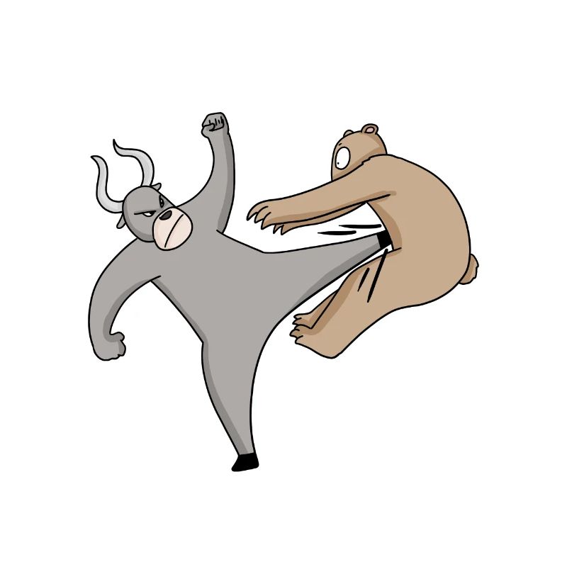 Actions Trading d’actions Cours des actions Taureau Ours